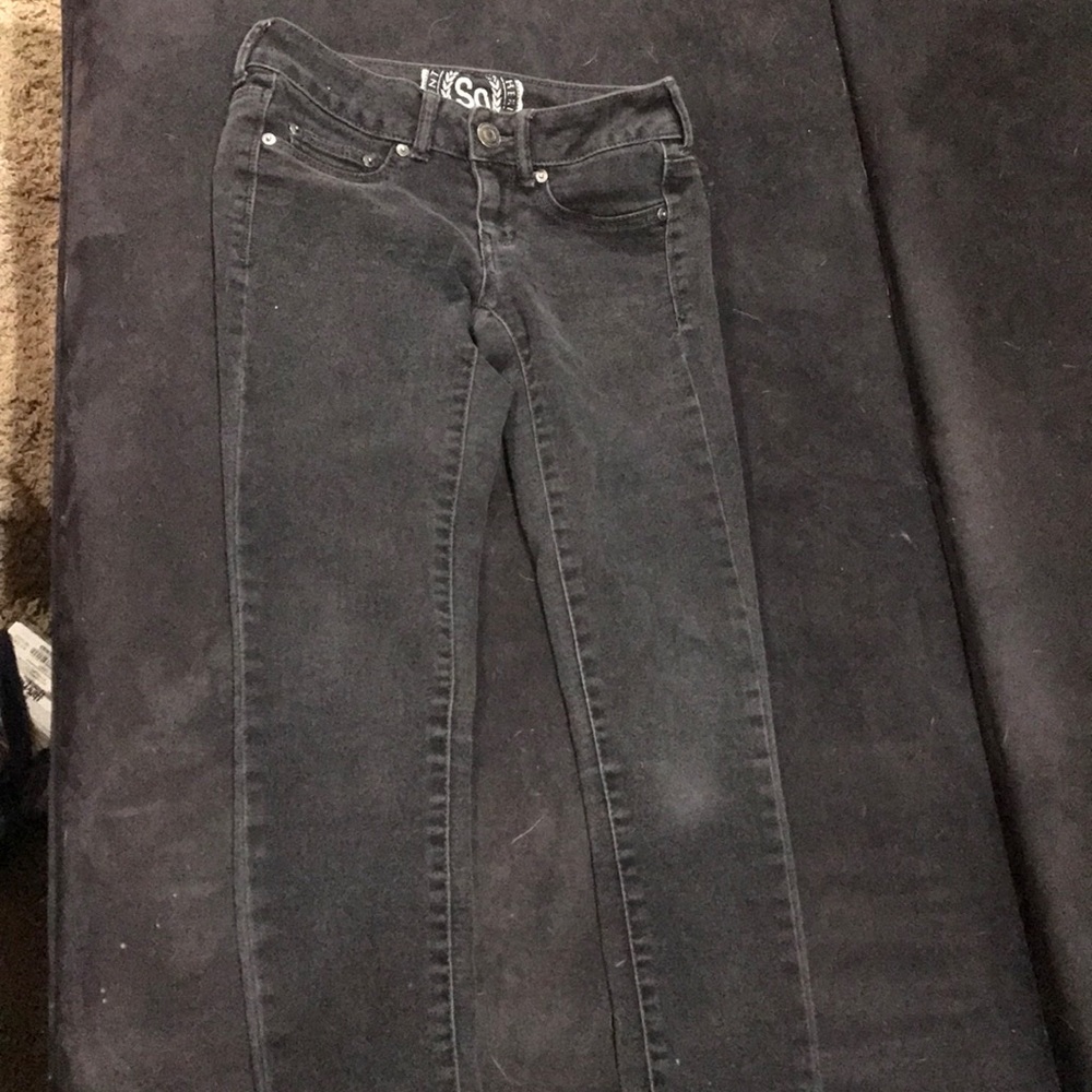 Black SO jeggings